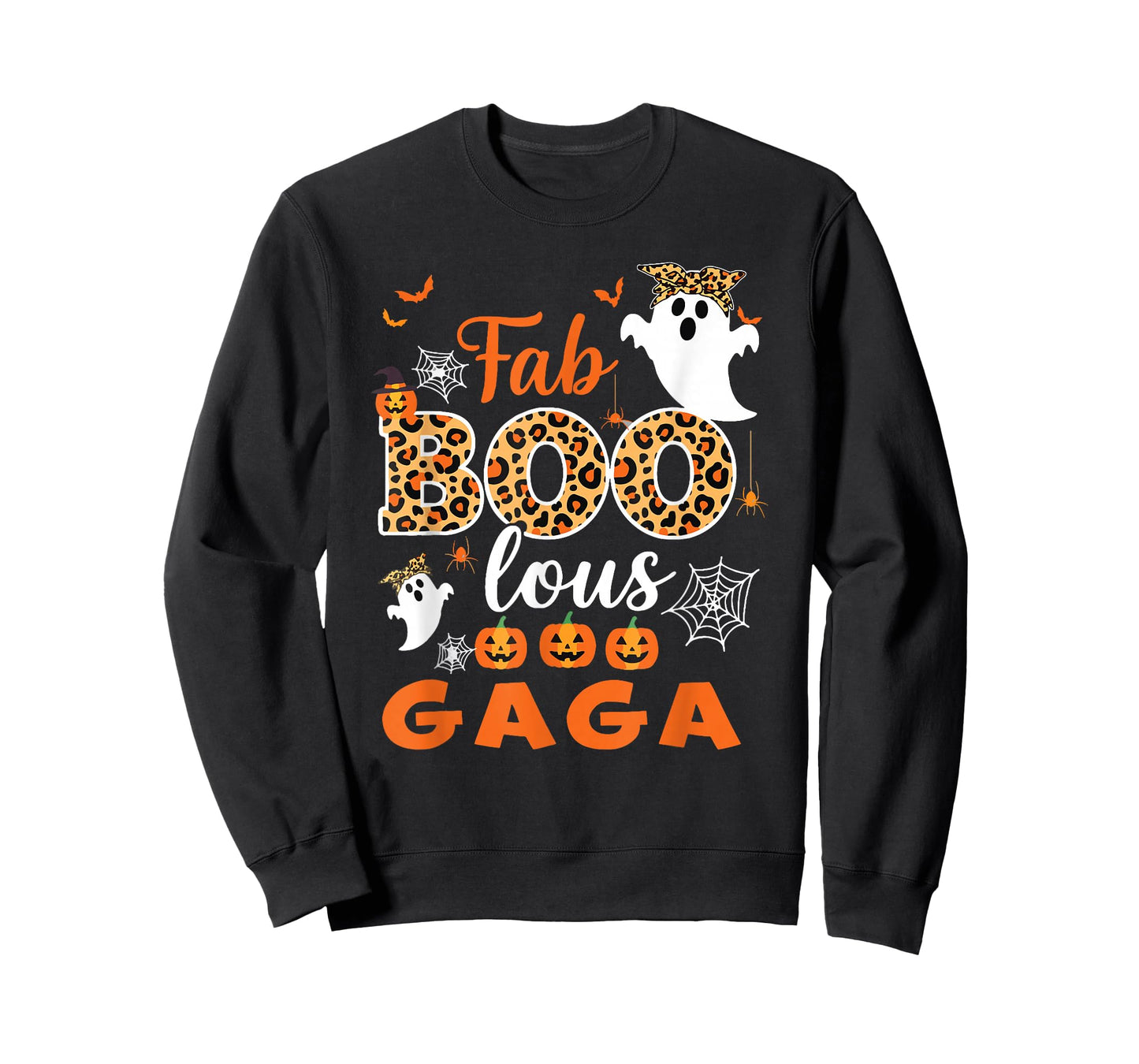 Halloween Costume Cute Leopard Boo Gaga Spooky Ghost T-Shirt