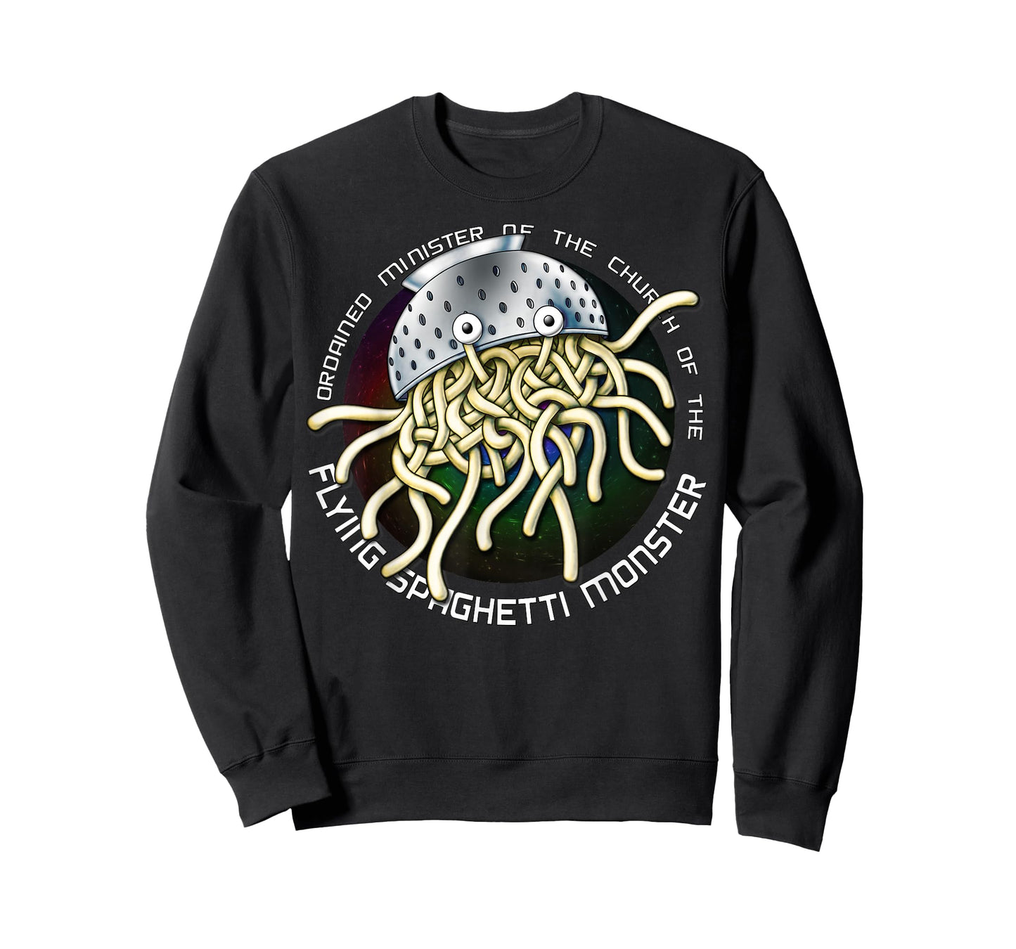 Ordained Minister Church of the Flying Spaghetti Monster FSM T-Shirt