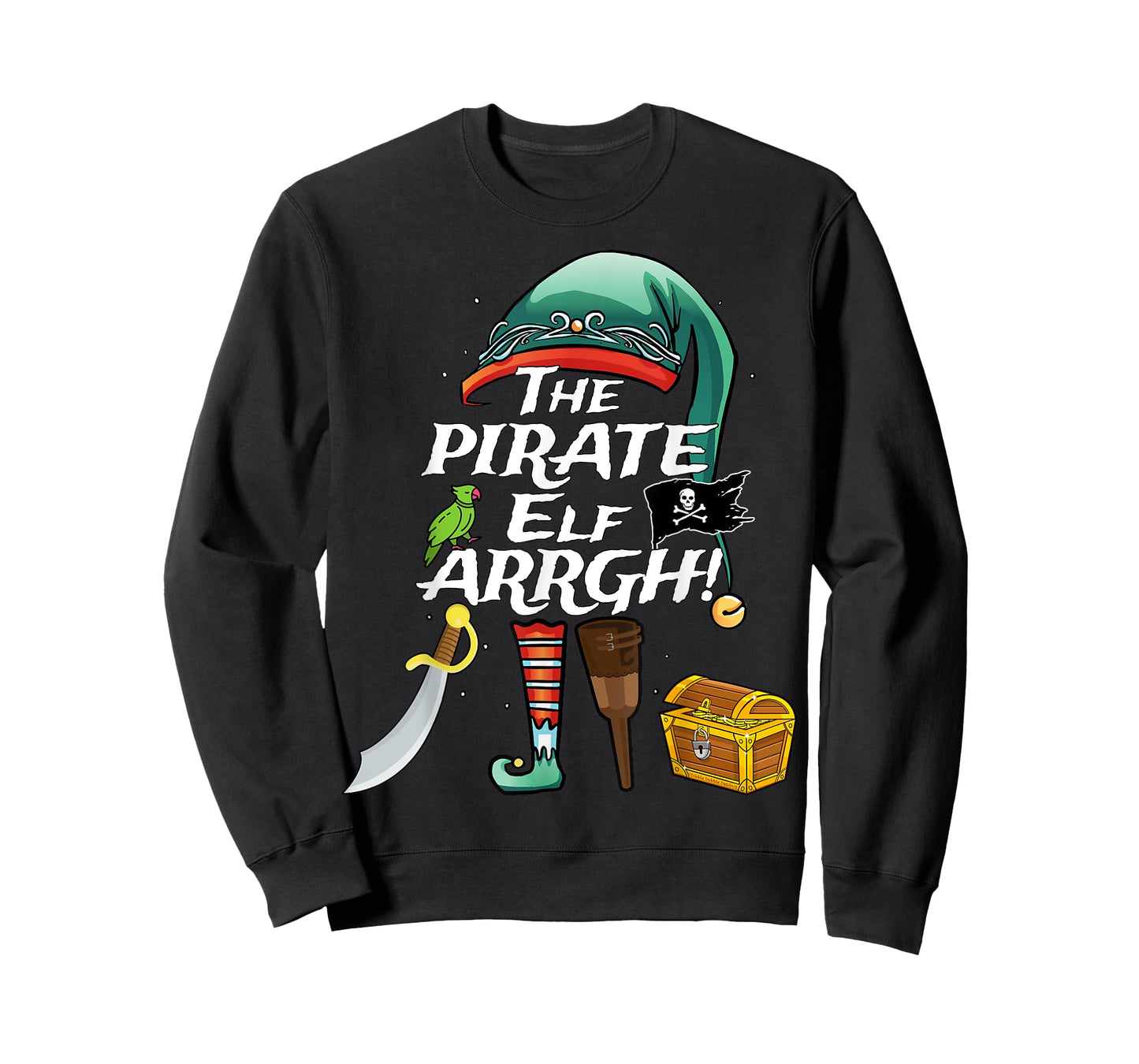 The Pirate Elf ARRGH Matching Family Christmas Pirate T-Shirt