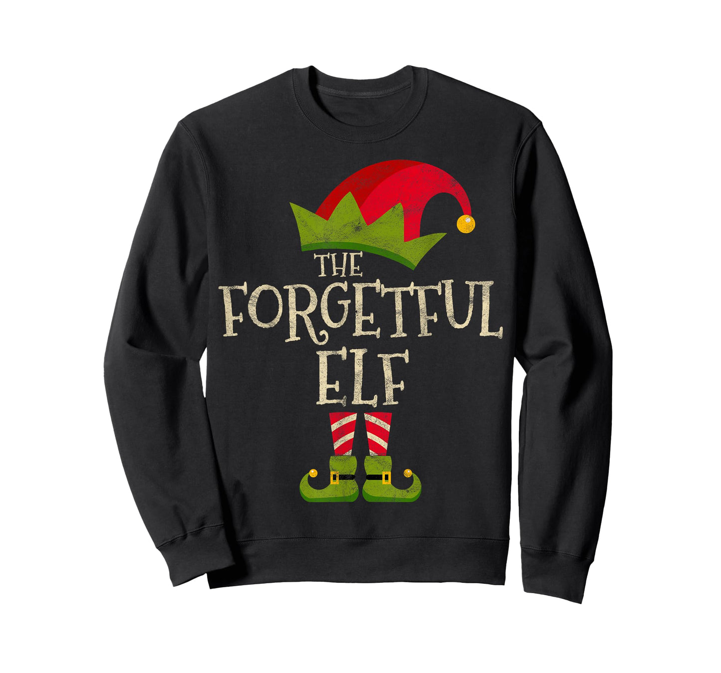 Easy The Forgetful Elf Costume Family Group Gift Christmas T-Shirt