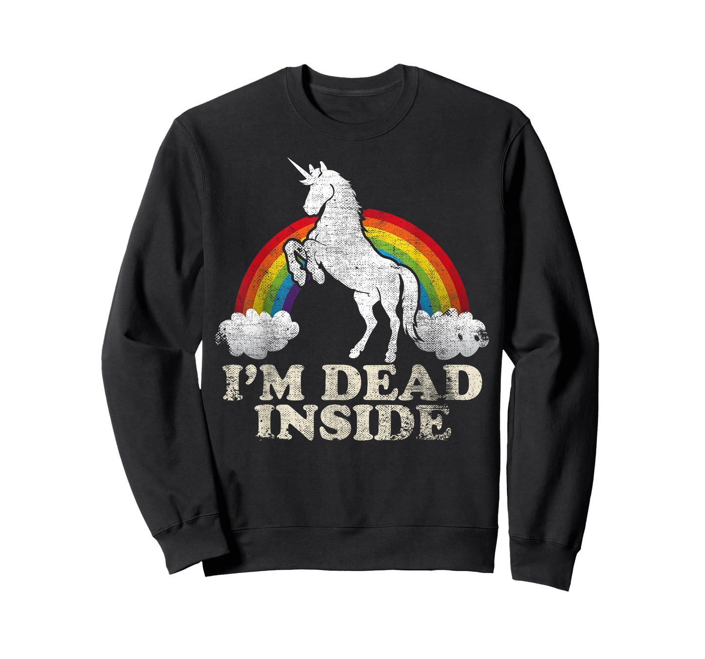 Funny Stuff - Unicorn I'm Dead Inside Sarcastic Depression Humour T-Shirt