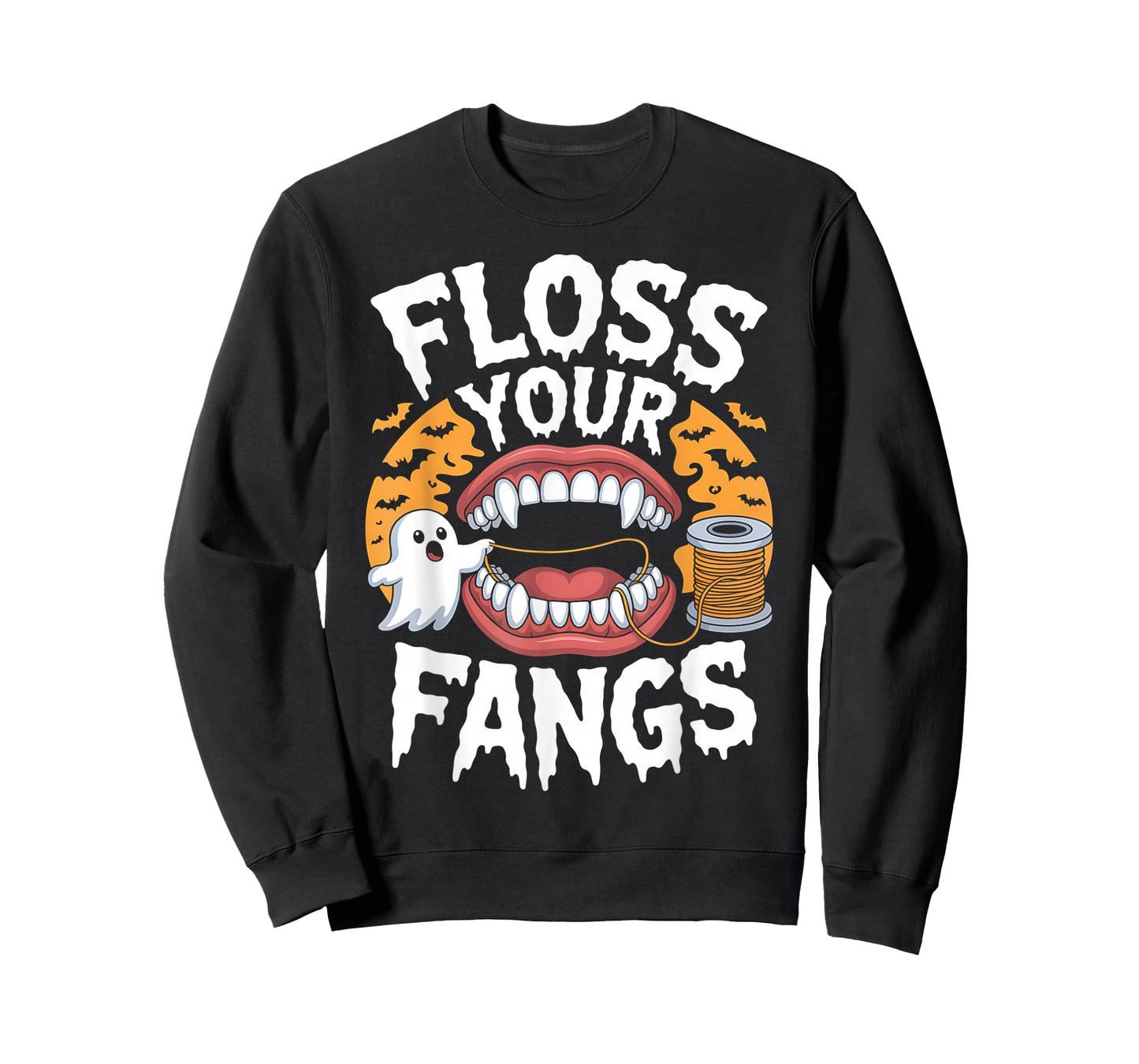 Floss Your Fangs Dental Halloween Shirt Dentist Halloween T-Shirt