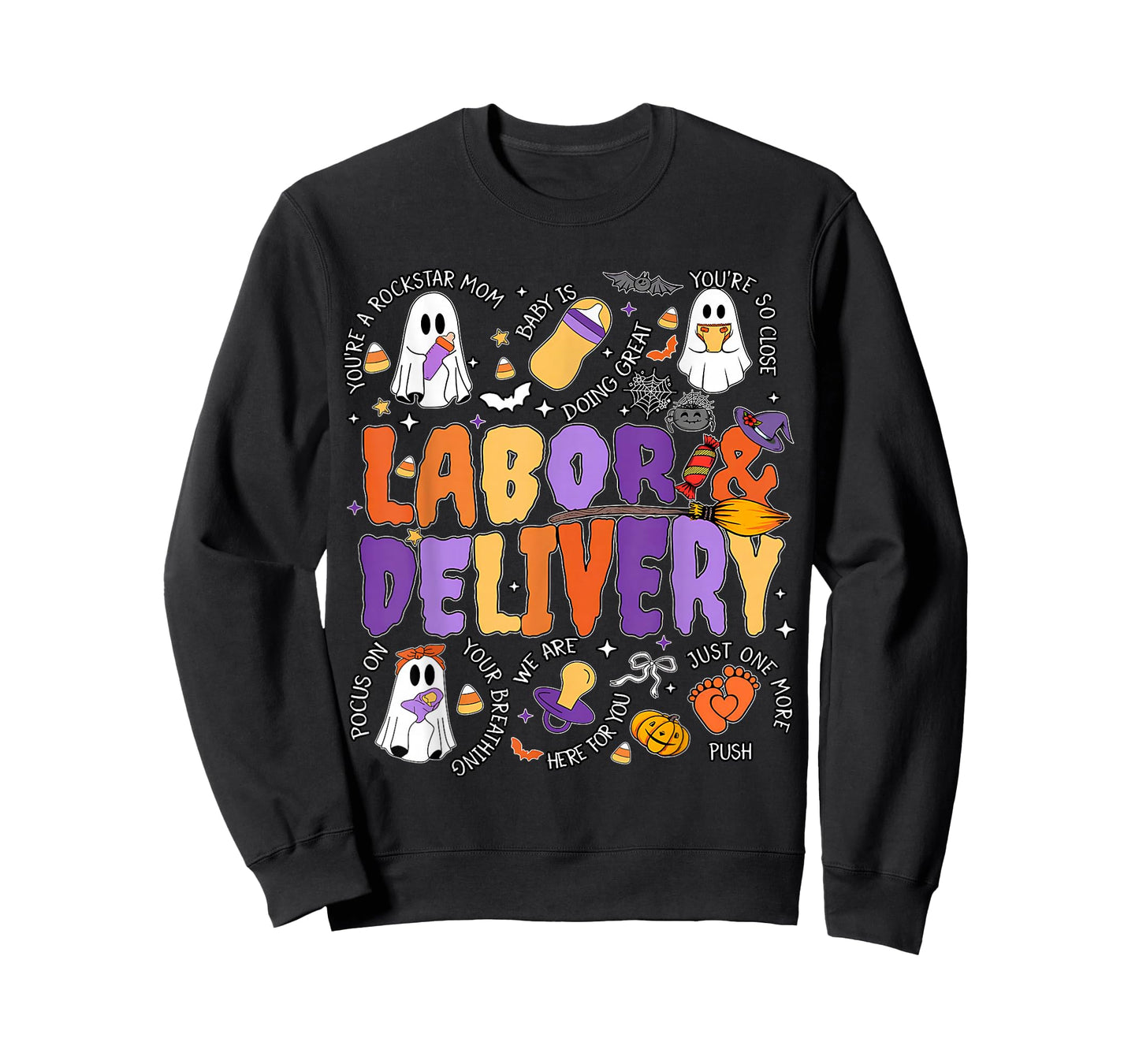 Cute Halloween Labor and Delivery Nurse, Halloween L&d Nurse T-Shirt