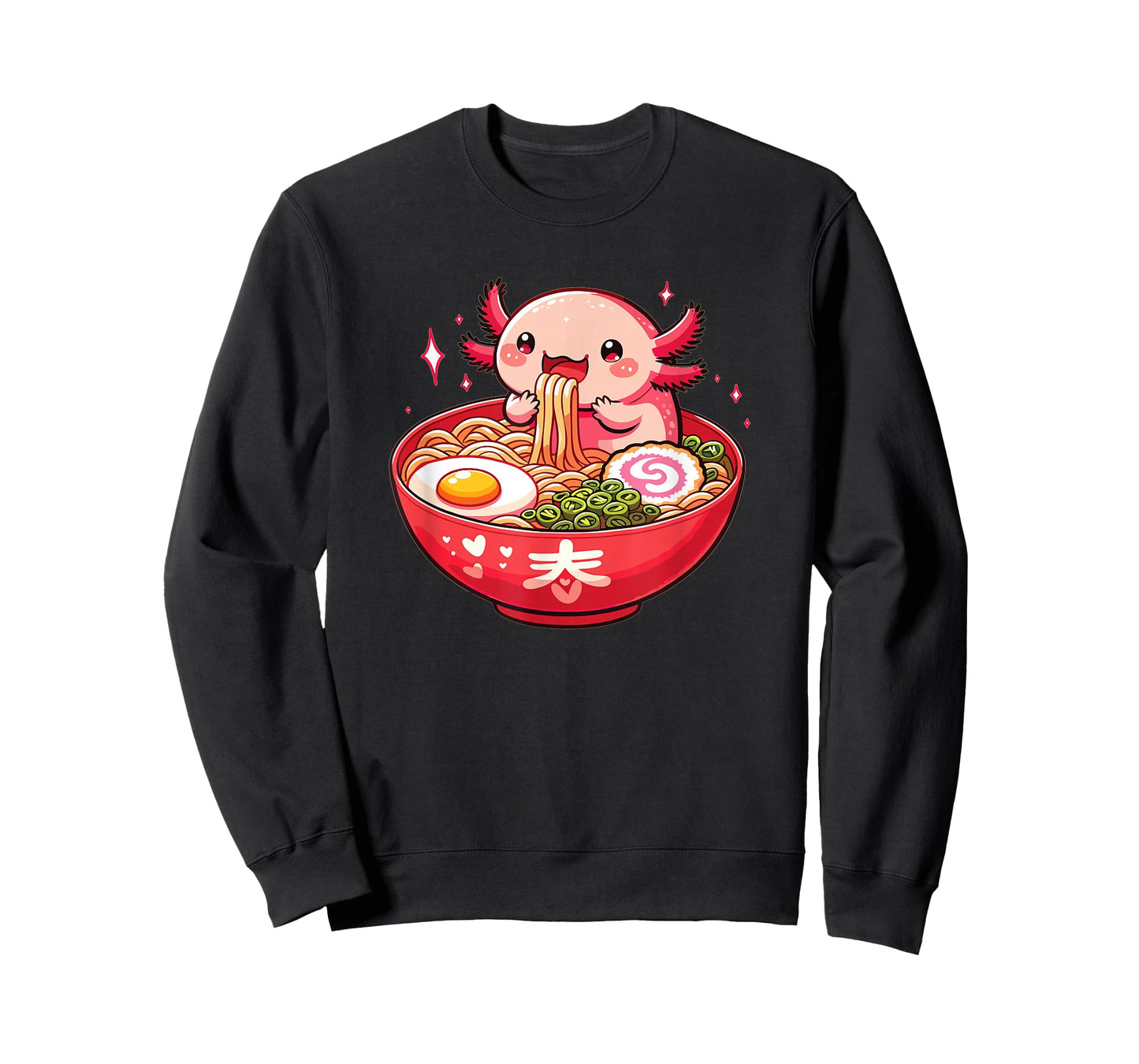 Sweet Axolotl Eats Ramen Noodles Axolotls Ramen T-Shirt