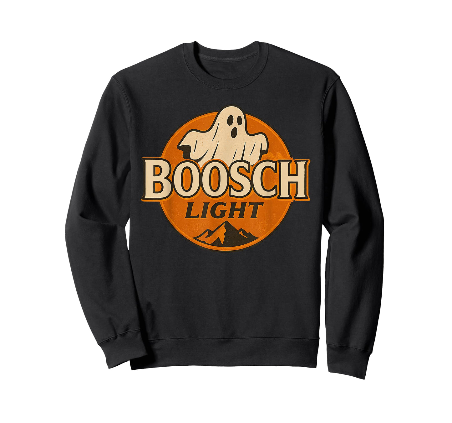 Boosch Light Funny Halloween Ghost Logo T-Shirt