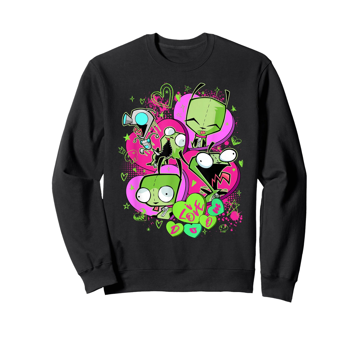 Invader Zim Valentine's Day Gir I Love Doom Poster T-Shirt