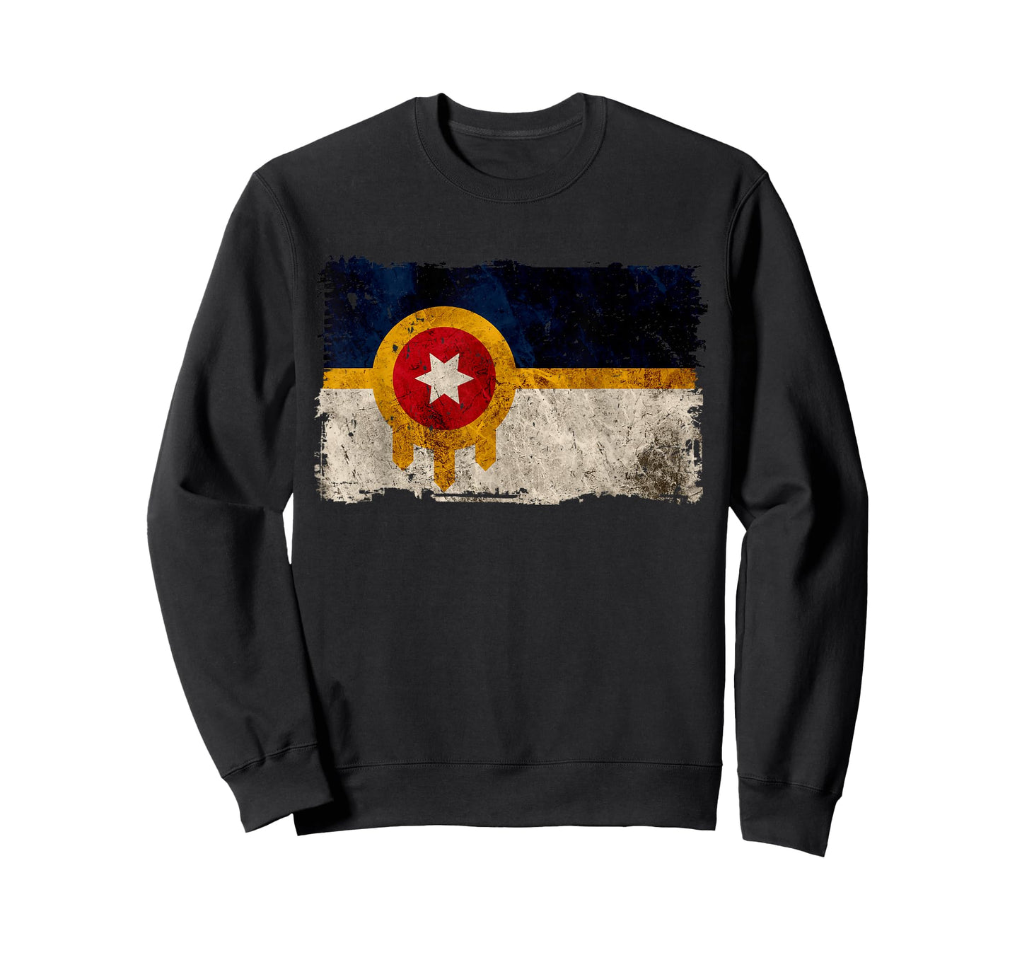 New Tulsa Flag Vintage Distressed Tulsa Oklahoma T-Shirt