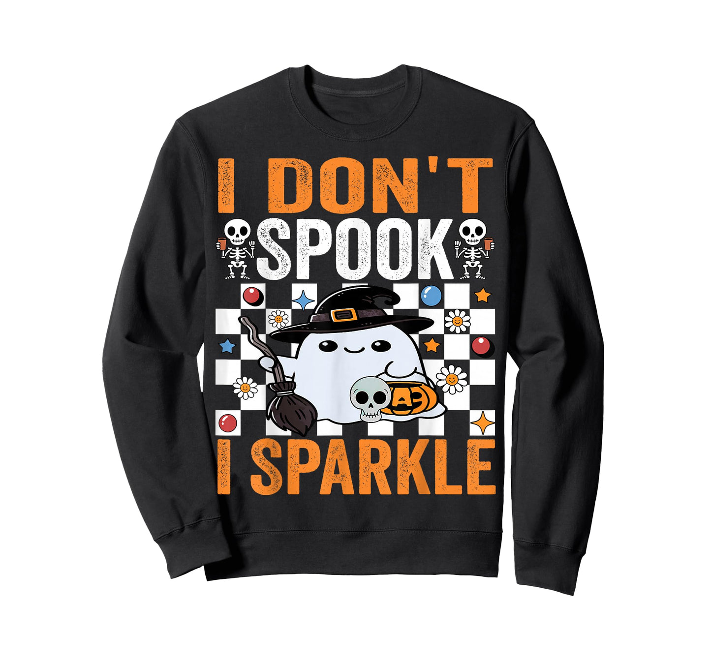 I Don’t Spook I Sparkle Cute Ladies Girls Halloween Apparel T-Shirt