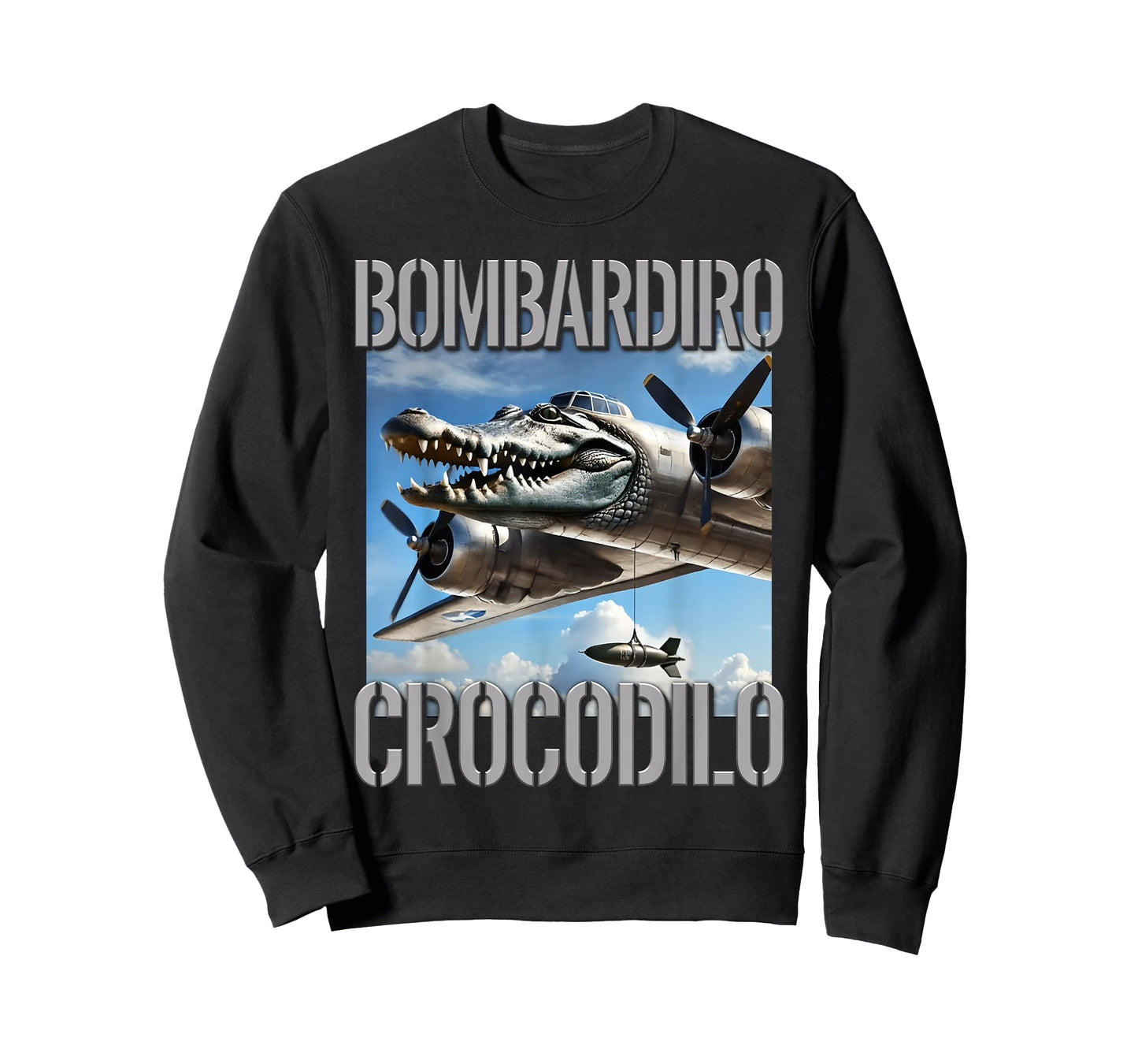 Bombardino Crocodilo AI Monster Italian Brainrot Kids Boys T-Shirt