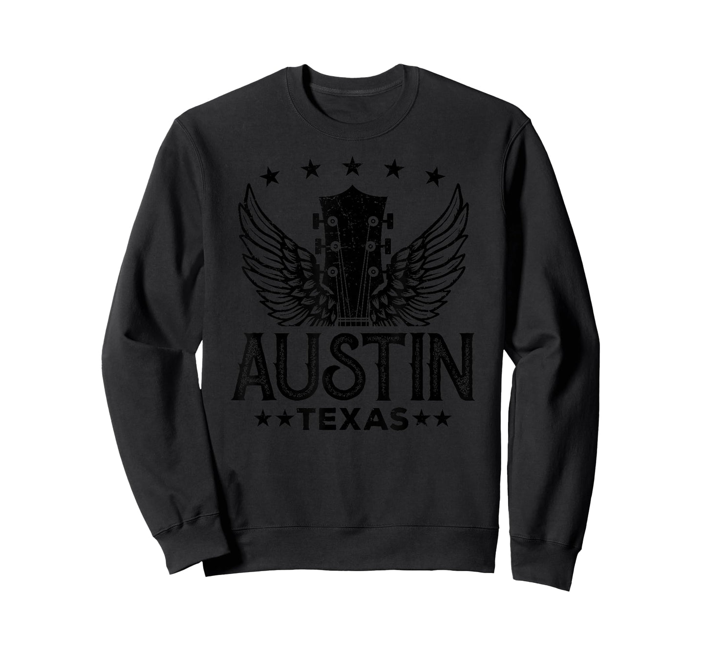 Retro Austin Texas Guitar Vintage Country Music Concert T-Shirt