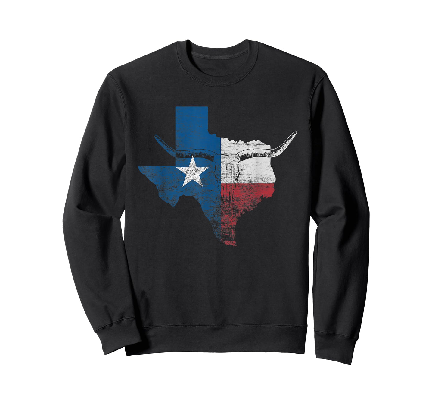 Texas Flag Shirt. Vintage Texas Flag Longhorn Skull Retro TX T-Shirt