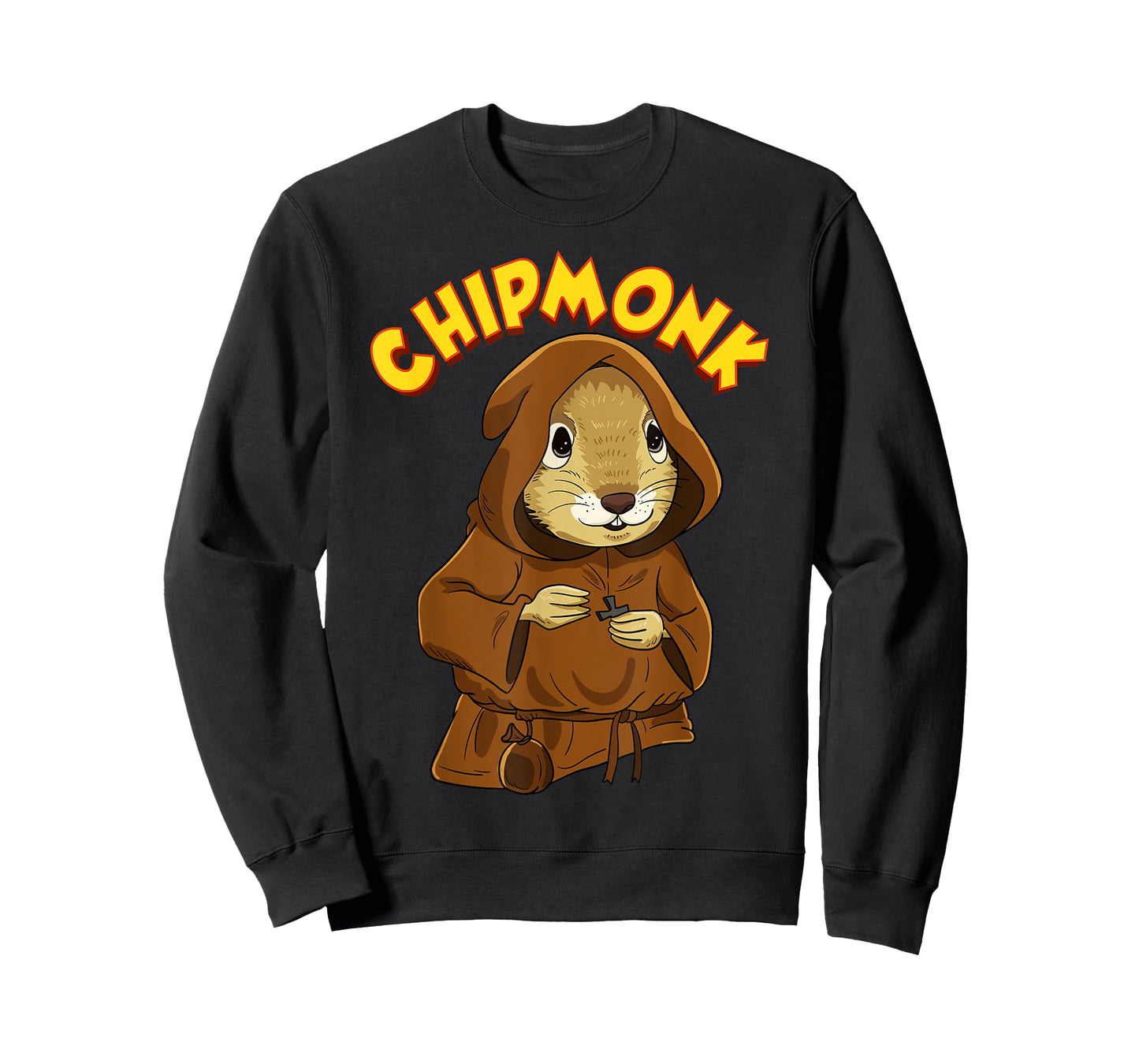 Chipmunk Pun Hilarious Chipmunk Monk T-Shirt