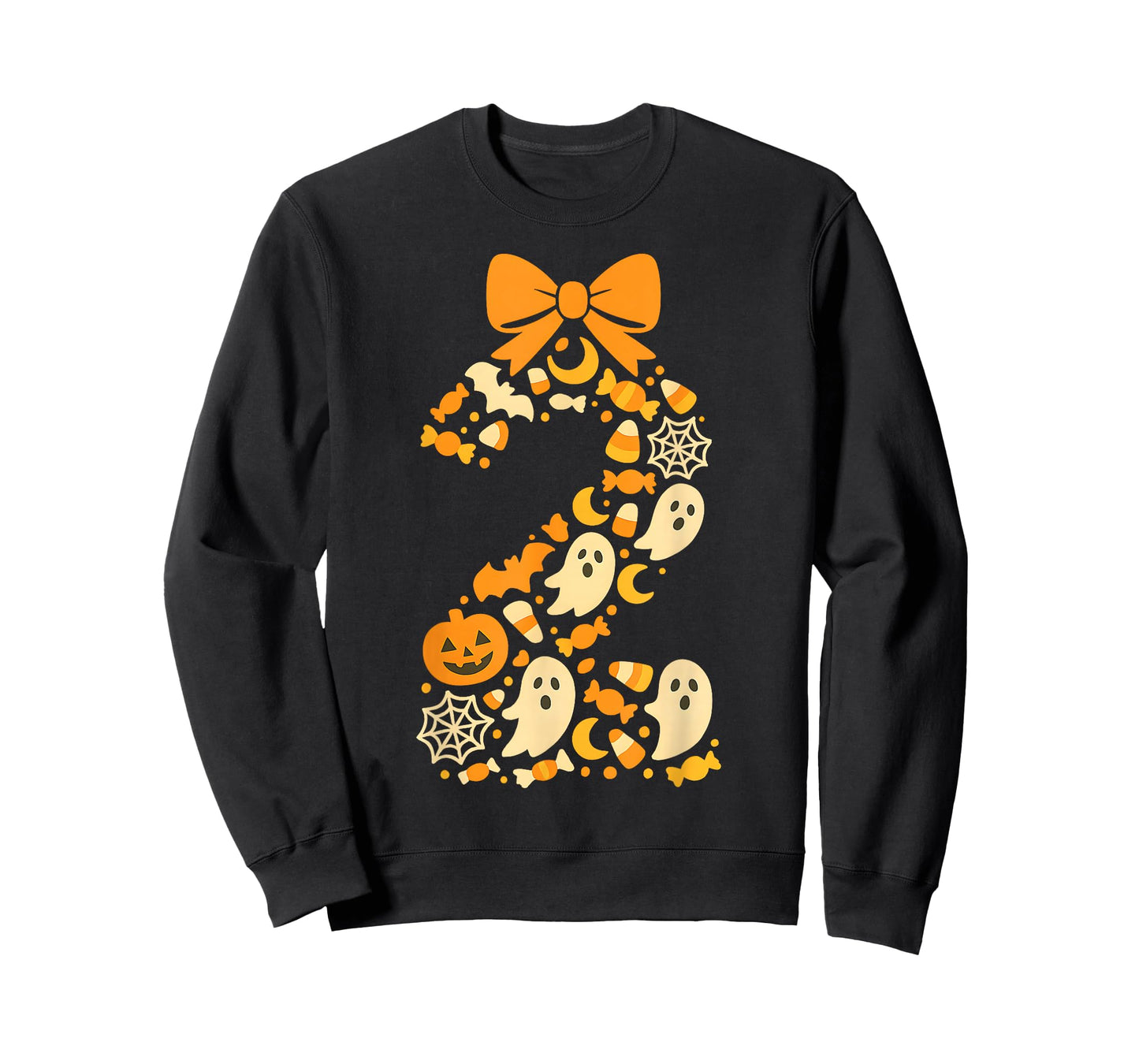 Kawaii Halloween Second Birthday Number Two 2 Year Old Kids T-Shirt