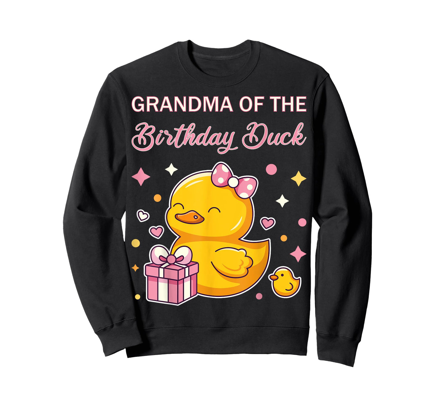 Grandma of the Birthday Duck Christmas Anime Party Outfit T-Shirt