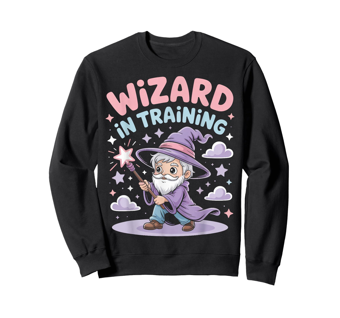 Wizard in Training Cute Apprentice Magic Illustration T-Shirt