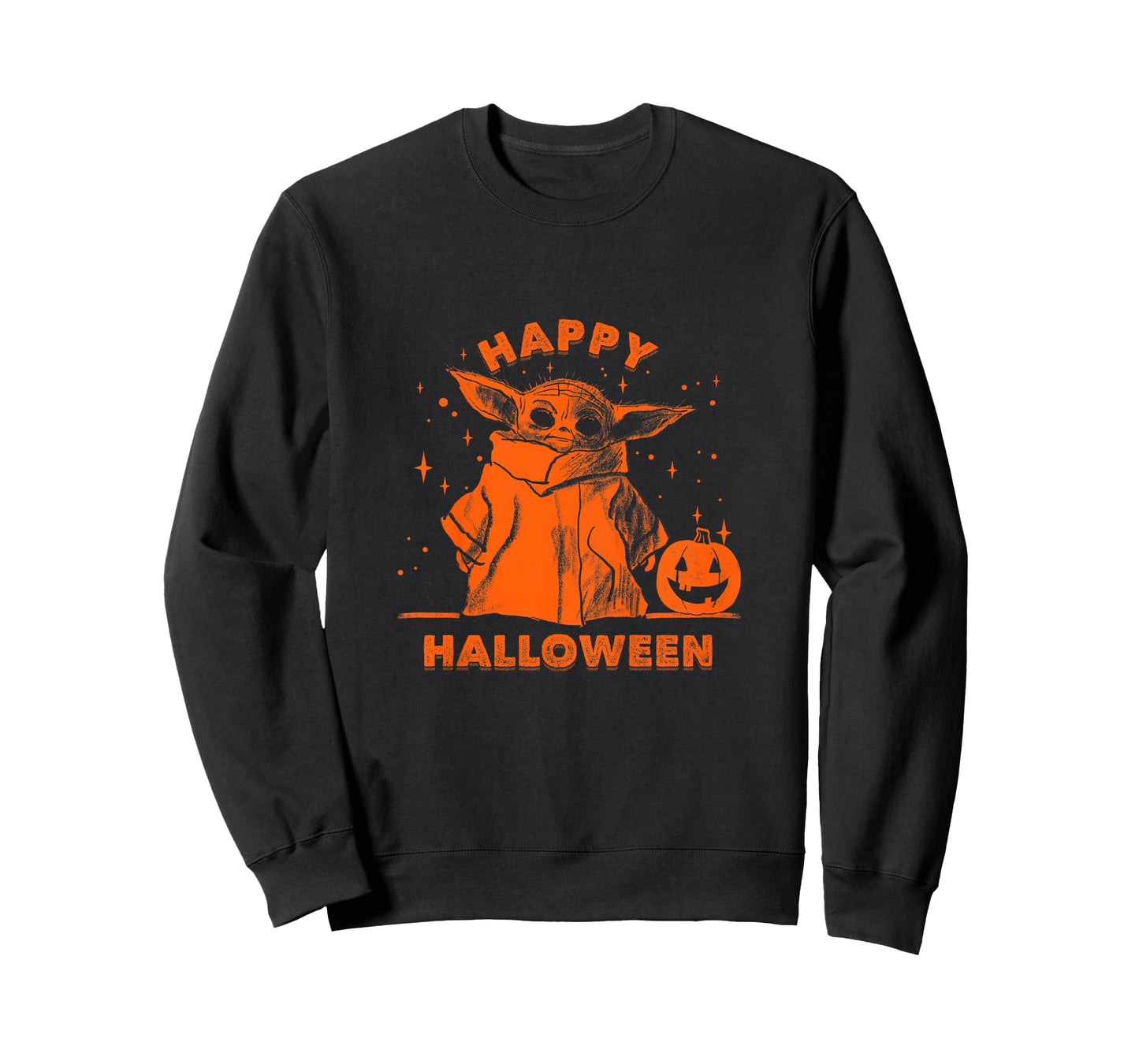 Kids Star Wars: The Mandalorian Grogu Happy Halloween Pumpkins T-Shirt