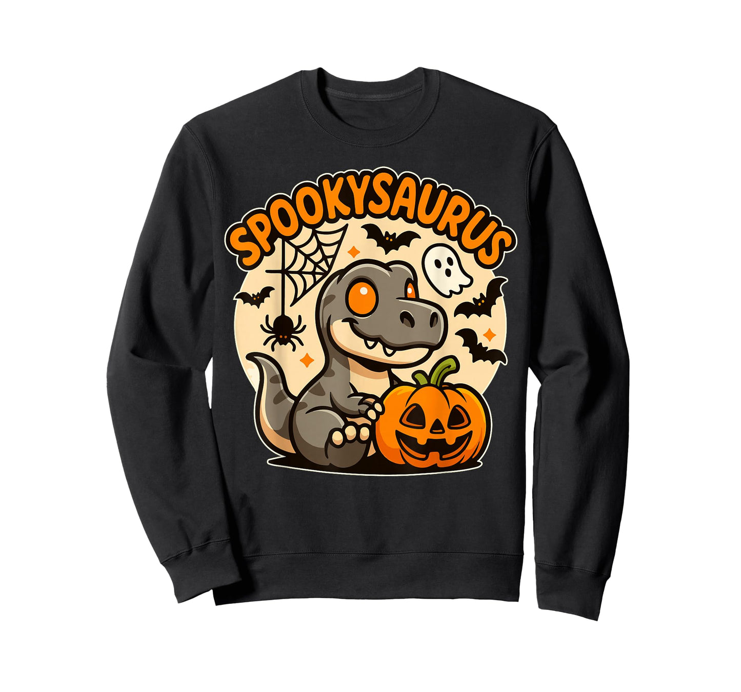 SpookySaurus Kids Halloween Dinosaur Kids Toddler Boys Youth T-Shirt