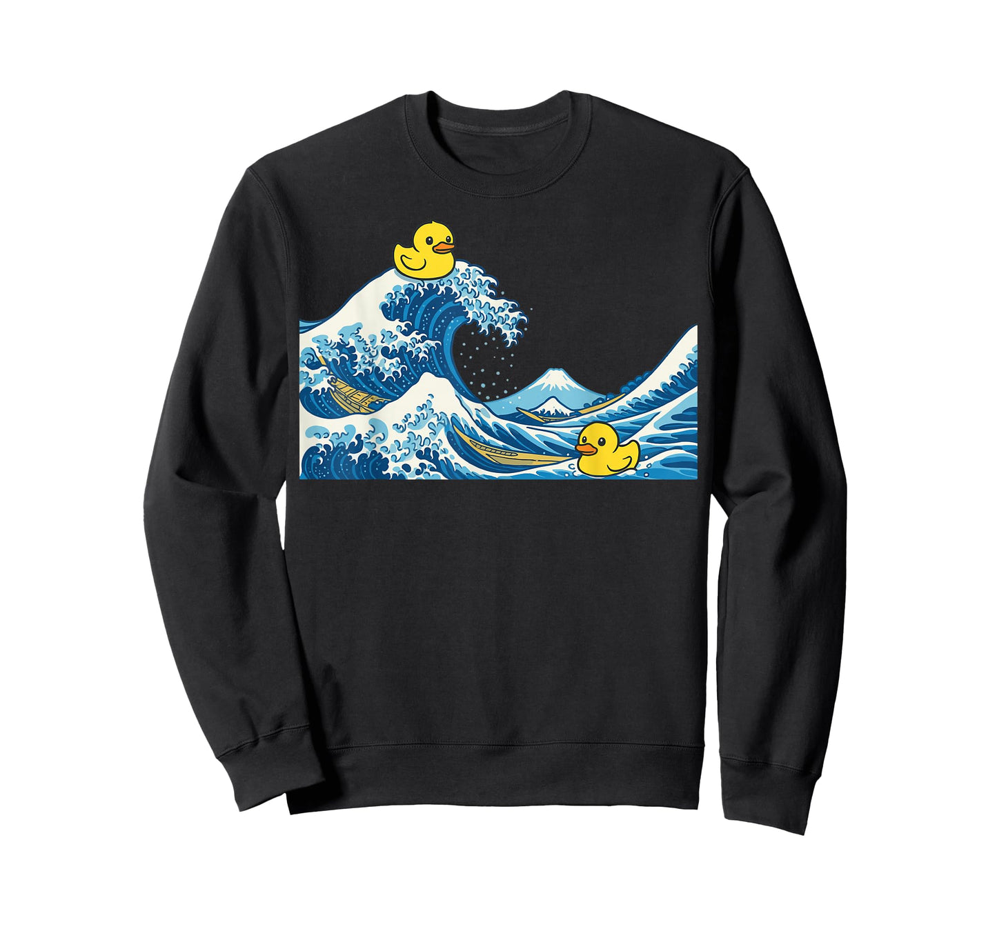 Rubber Duck Surfing Japanese Wave T-Shirt