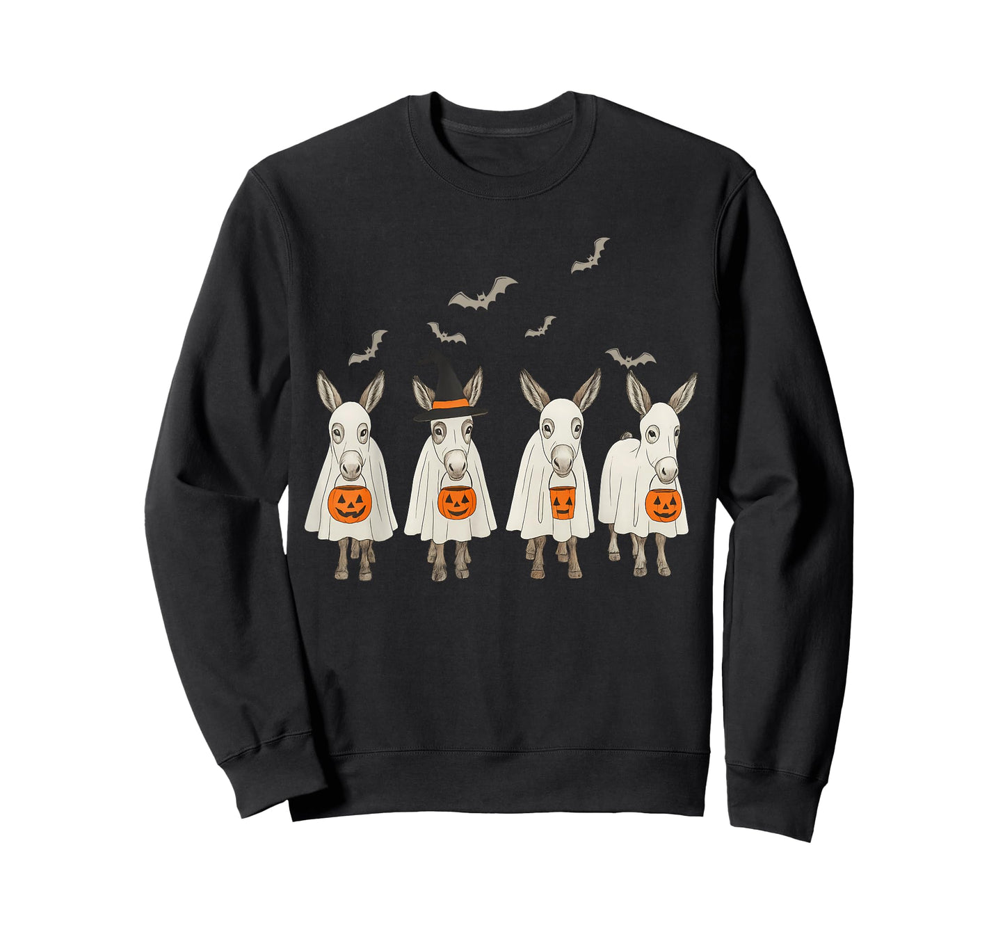 Funny Ghost Donkey Hallowen Donkey Lover Farmer Halloween T-Shirt