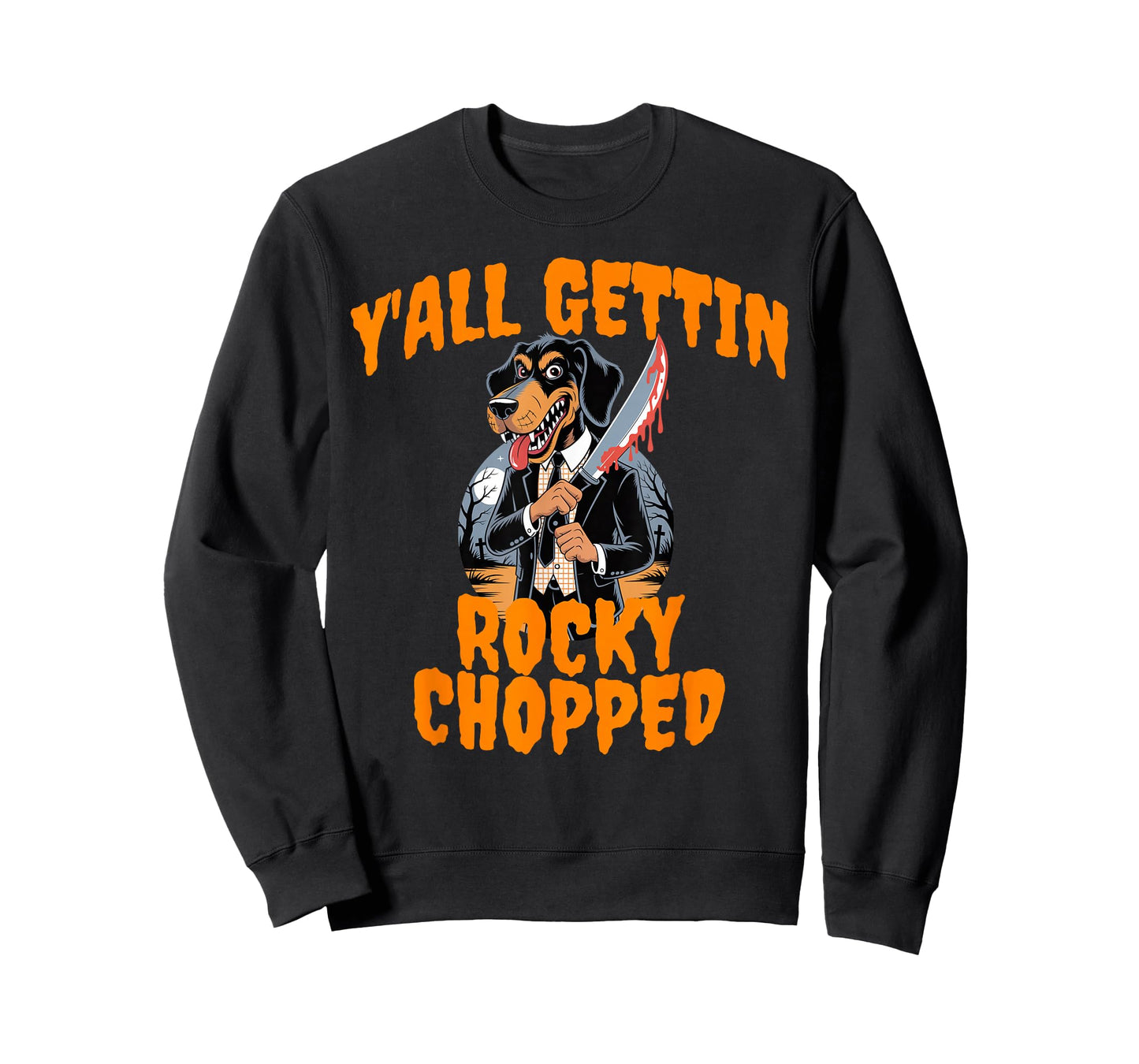 Y'all Gettin Rocky Chopped Tennessee Halloween Costume T-Shirt