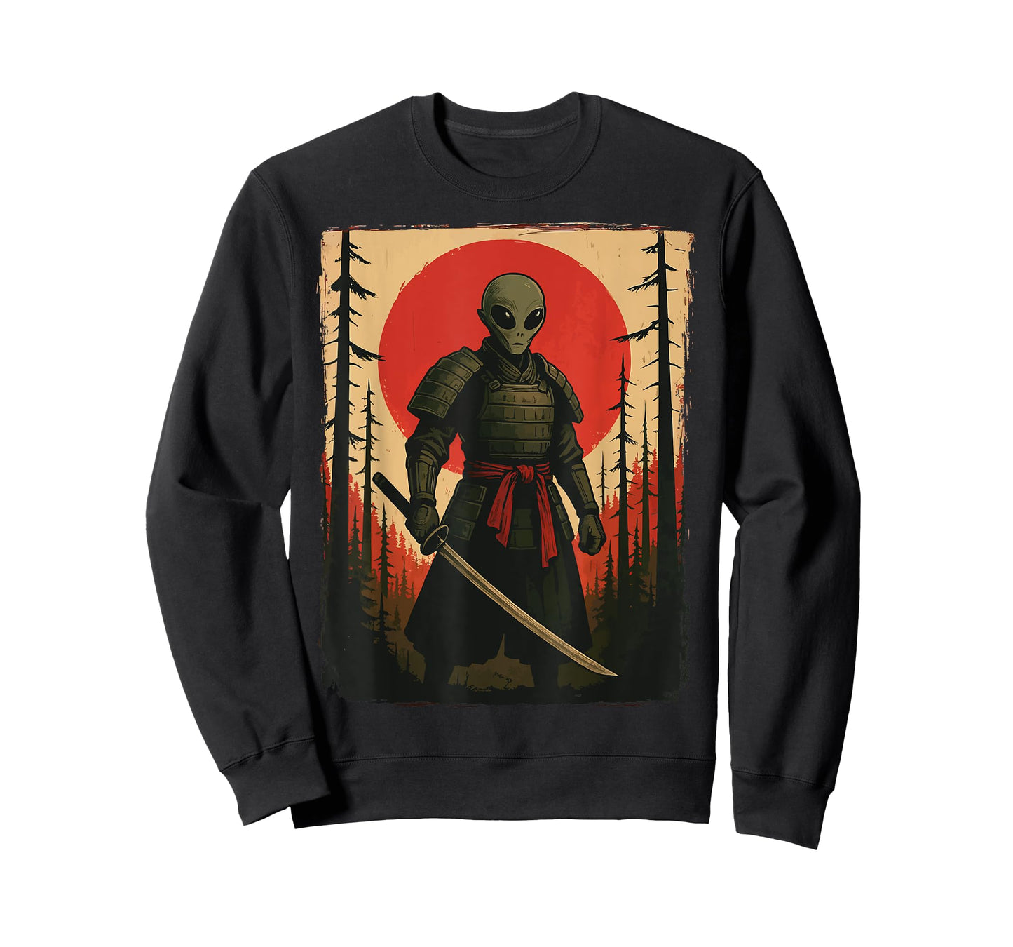 Alien Samurai Japanese Sword T-Shirt