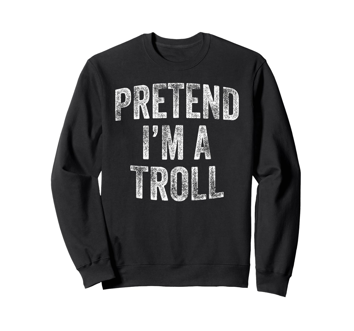 Pretend I'm A Troll Costume Family Lazy Halloween Party T-Shirt