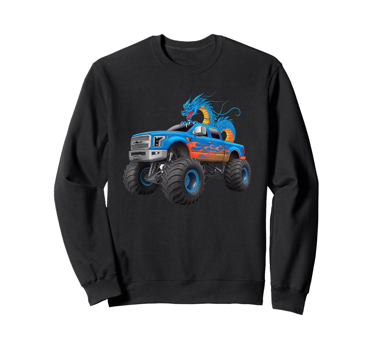 Monster Truck For Toddlers Family Birthday Boys Car Dragon T-Shirt