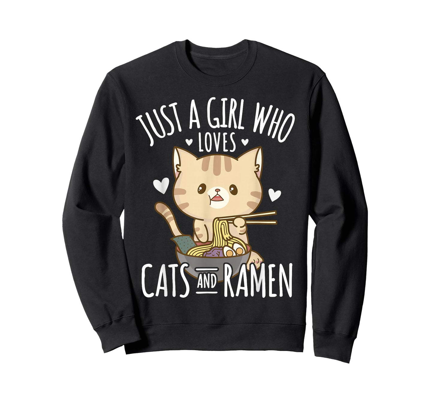 Just A Girl Who Loves Cats And Ramen T-Shirt
