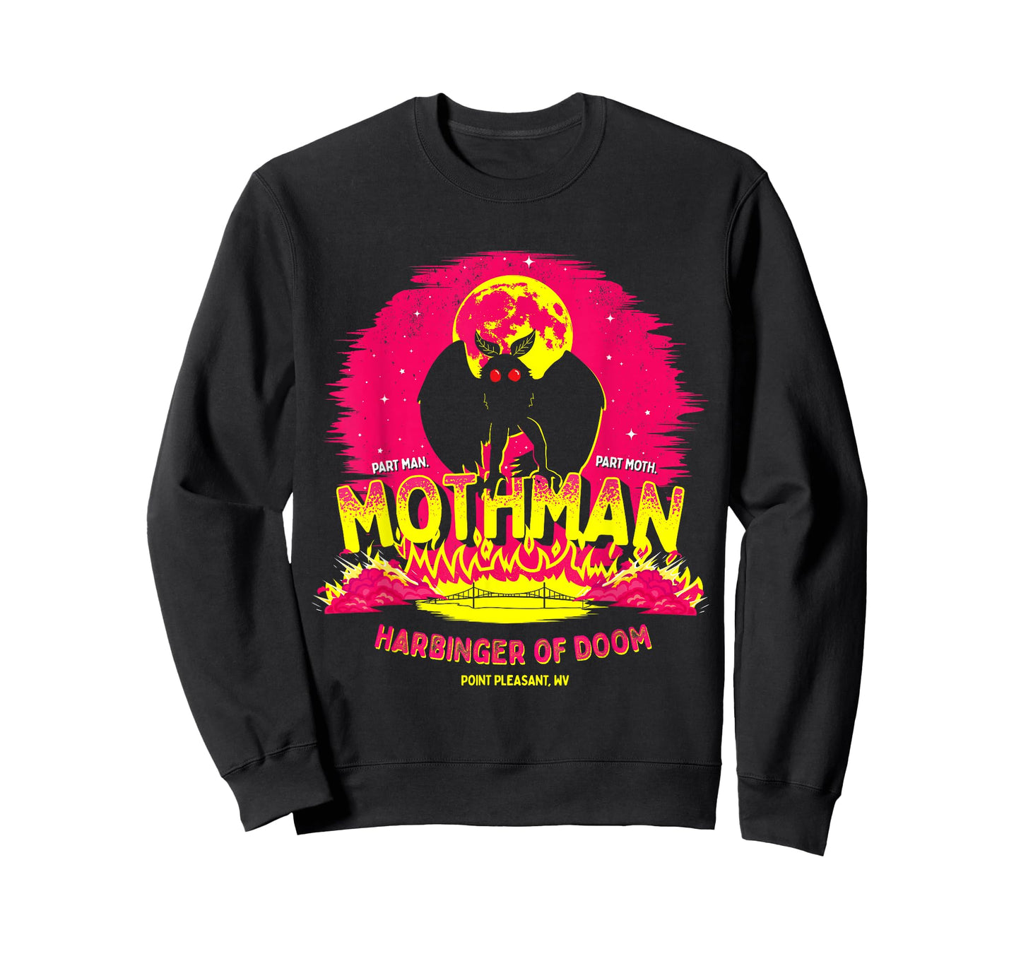Mothman - Harbinger of Doom! Funny Cute Cryptid Creature Short Sleeve T-Shirt