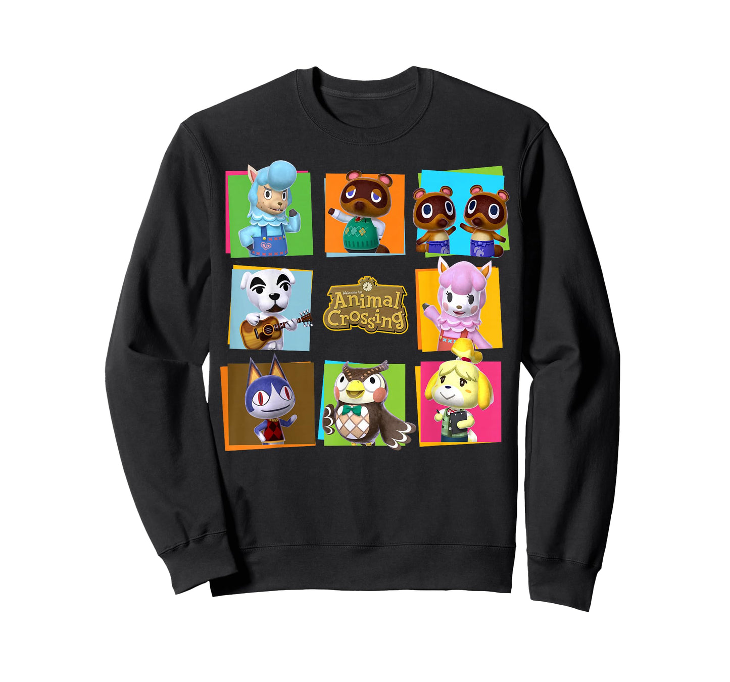 Animal Crossing Group Shot Panels T-Shirt