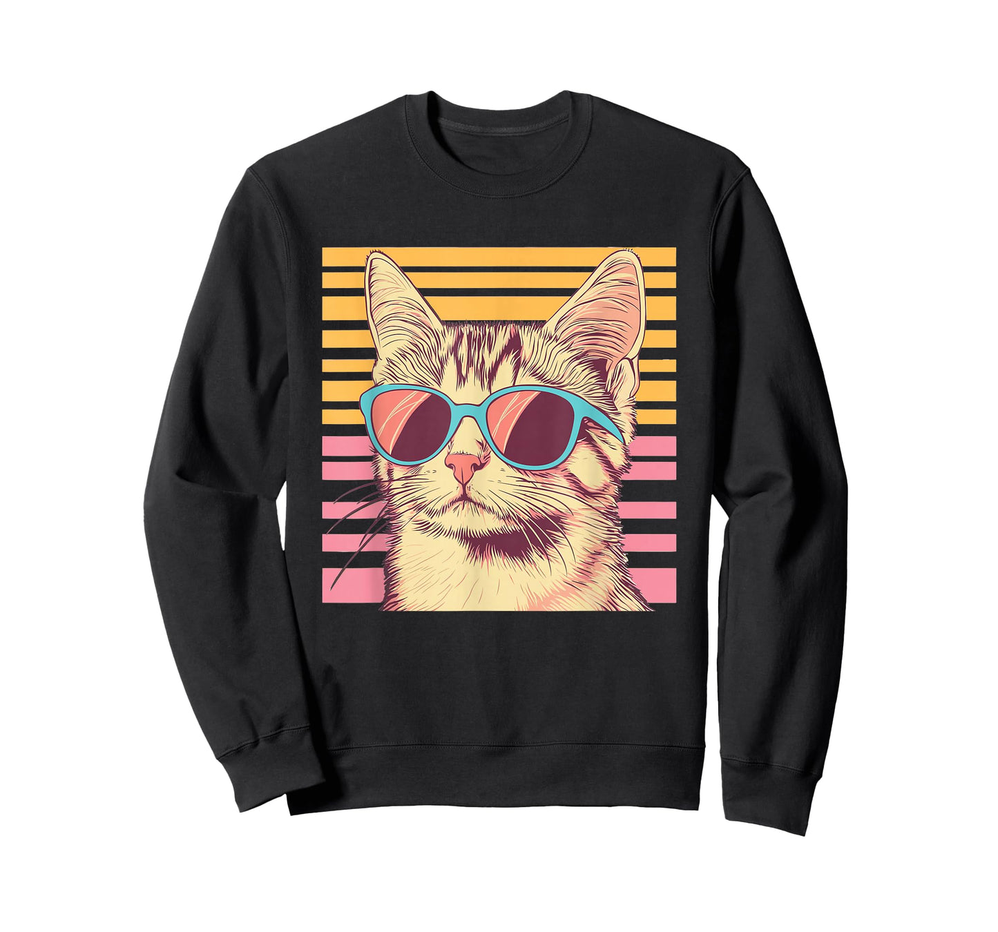 Retro Cat with Sunglasses I Kids Cat T-Shirt