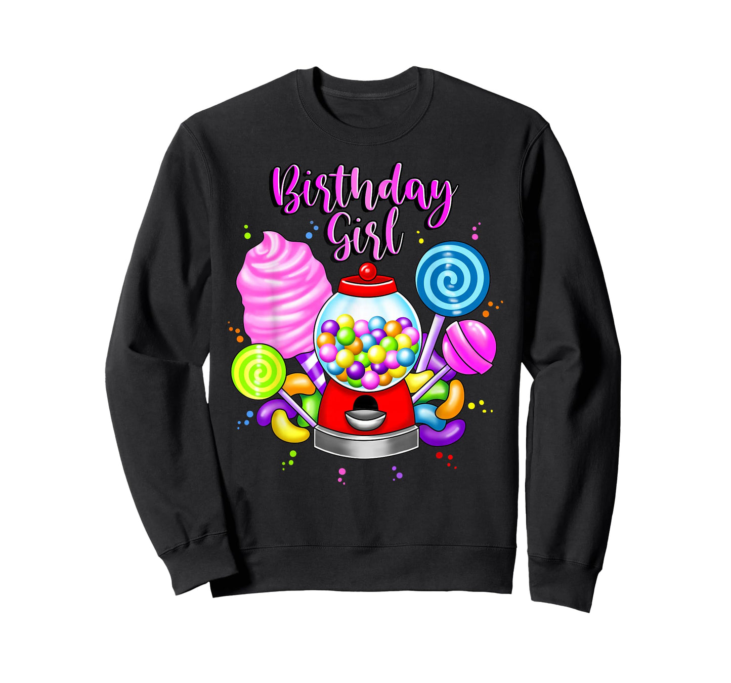Candy Machine Birthday Girl Sweet Candyland Matching Family T-Shirt