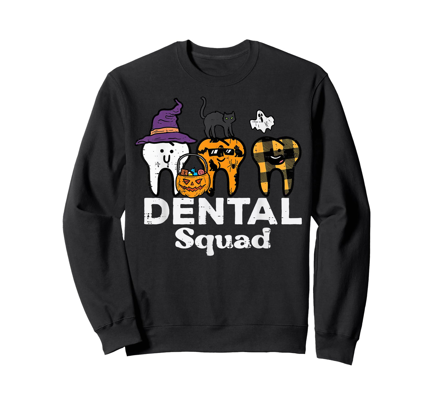 Halloween Dental Squad Teeth Funny Costume Dentist Women Men T-Shirt