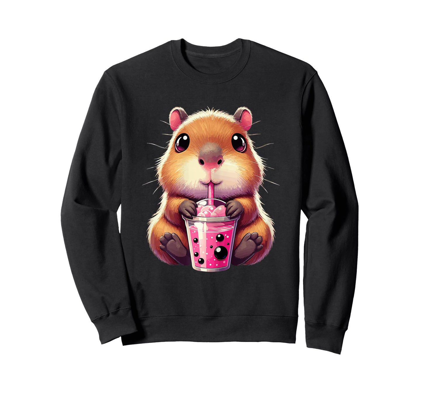 Capybara Bubble Tea Boba Tea Kawaii Anime T-Shirt