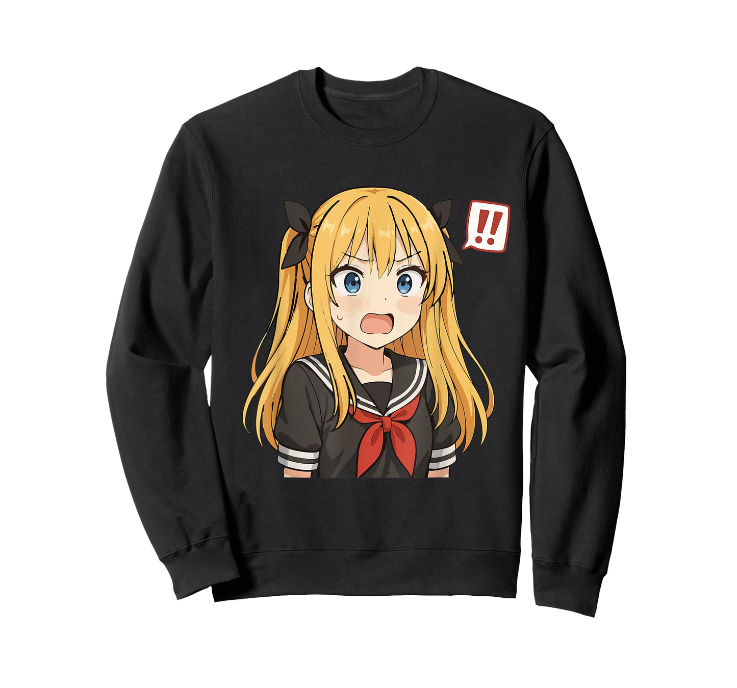 Kawaii Anime Girl Blushing Meme Face T-Shirt