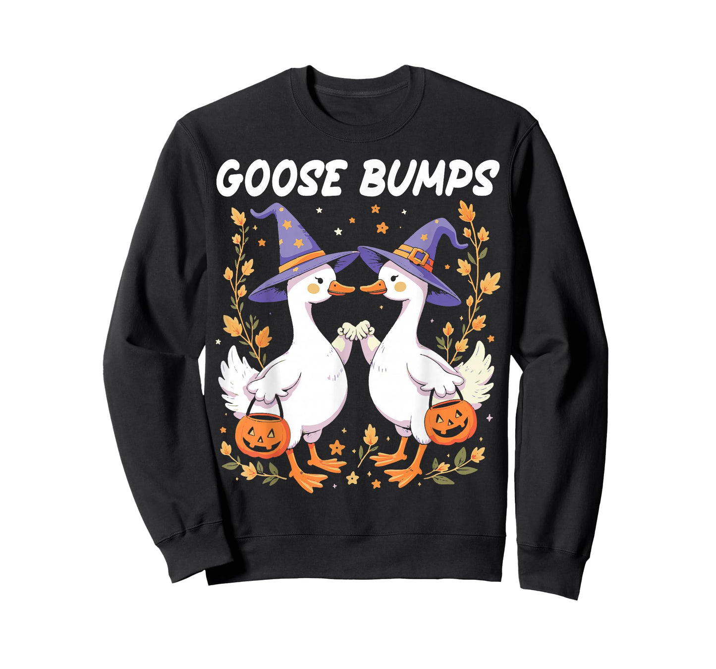 Goose Ghost Halloween Goose Bumps Pumpkin Goose Fist Bump T-Shirt