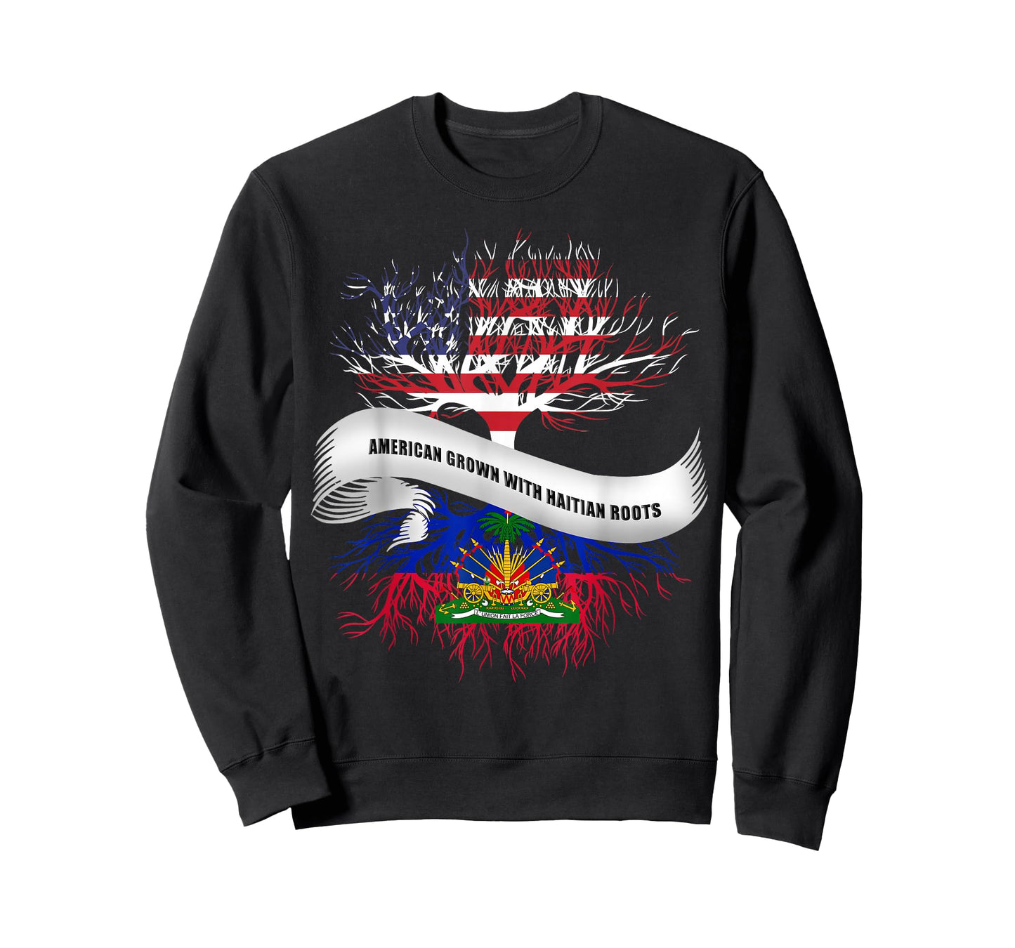 American Grown With Haitian Roots T-Shirt Haiti Tee T-Shirt