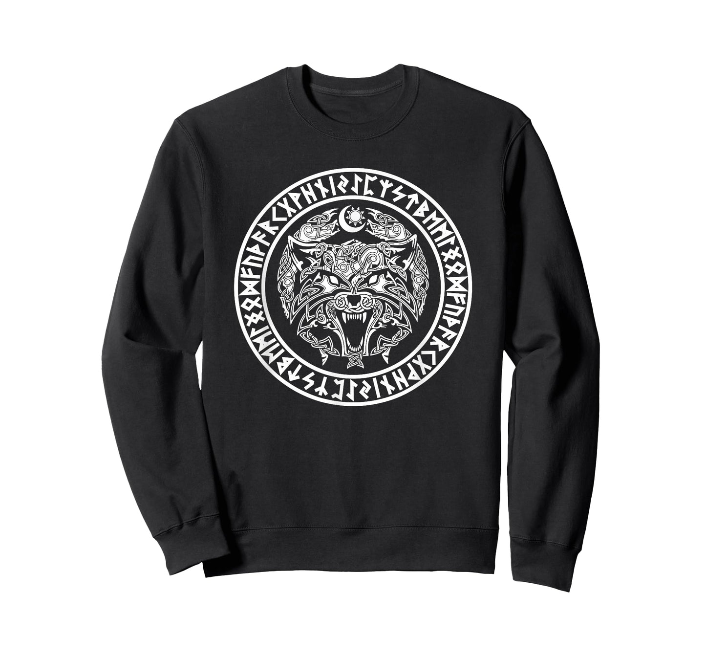 Viking Fenrir Emblem - Monstrous Wolf Norse Mythology T-Shirt