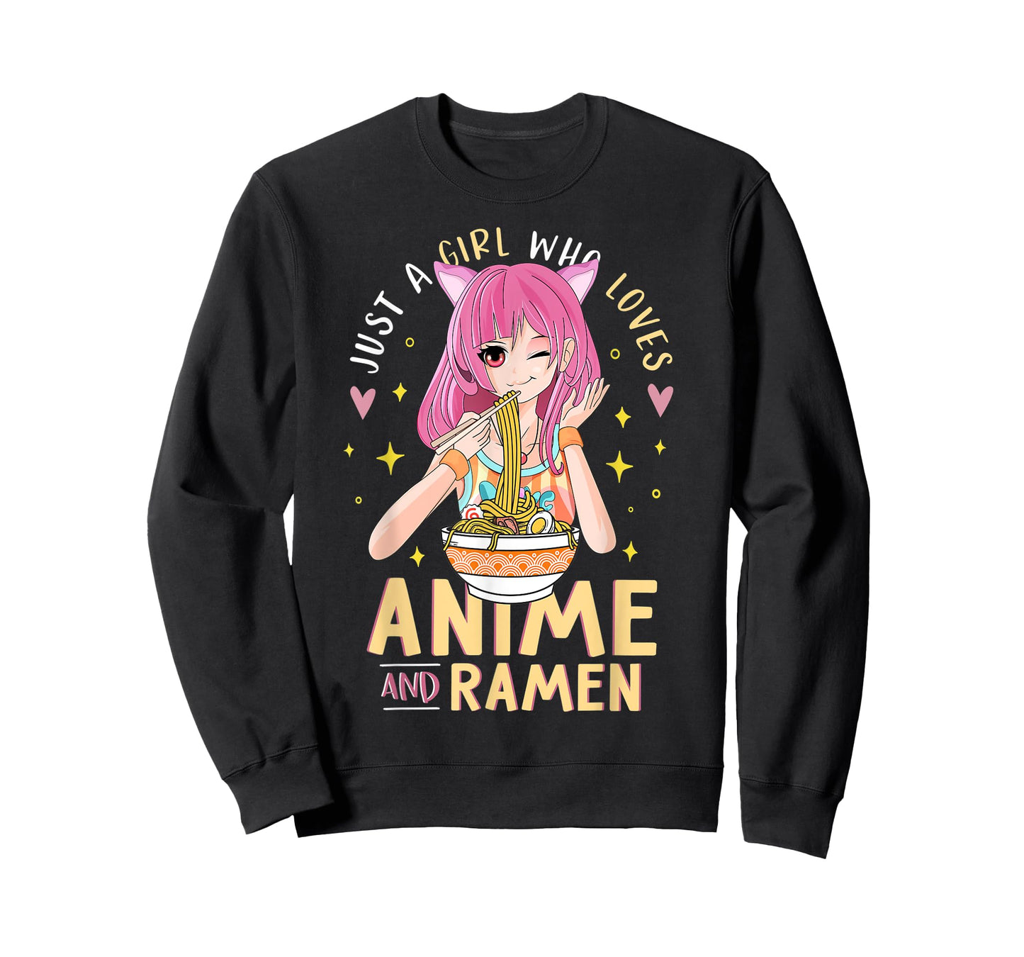 Just A Girl Who Loves Anime And Ramen Shirts For Teen Girls T-Shirt