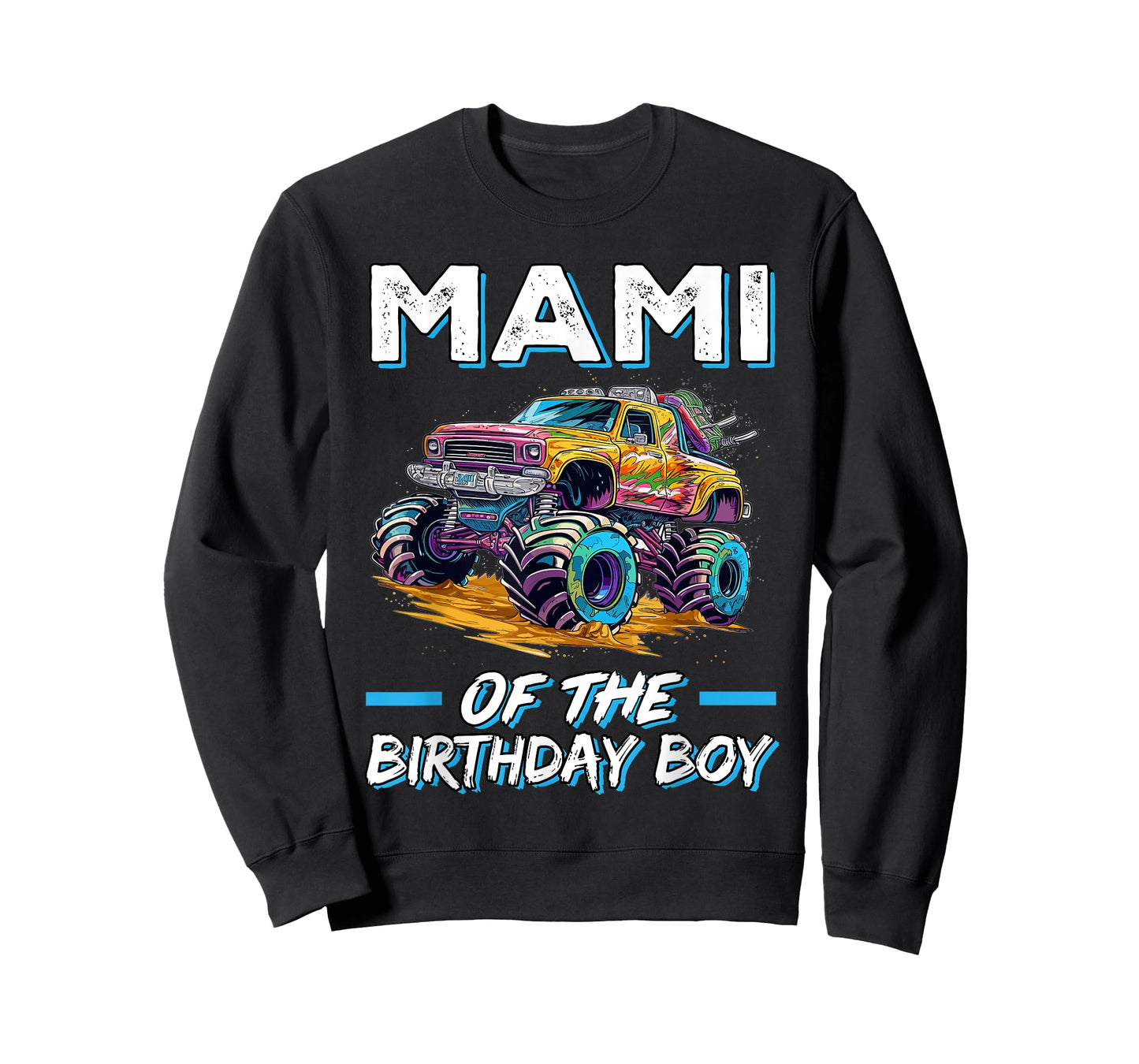 Mami of the Birthday Boy Monster Truck Birthday First Bday T-Shirt