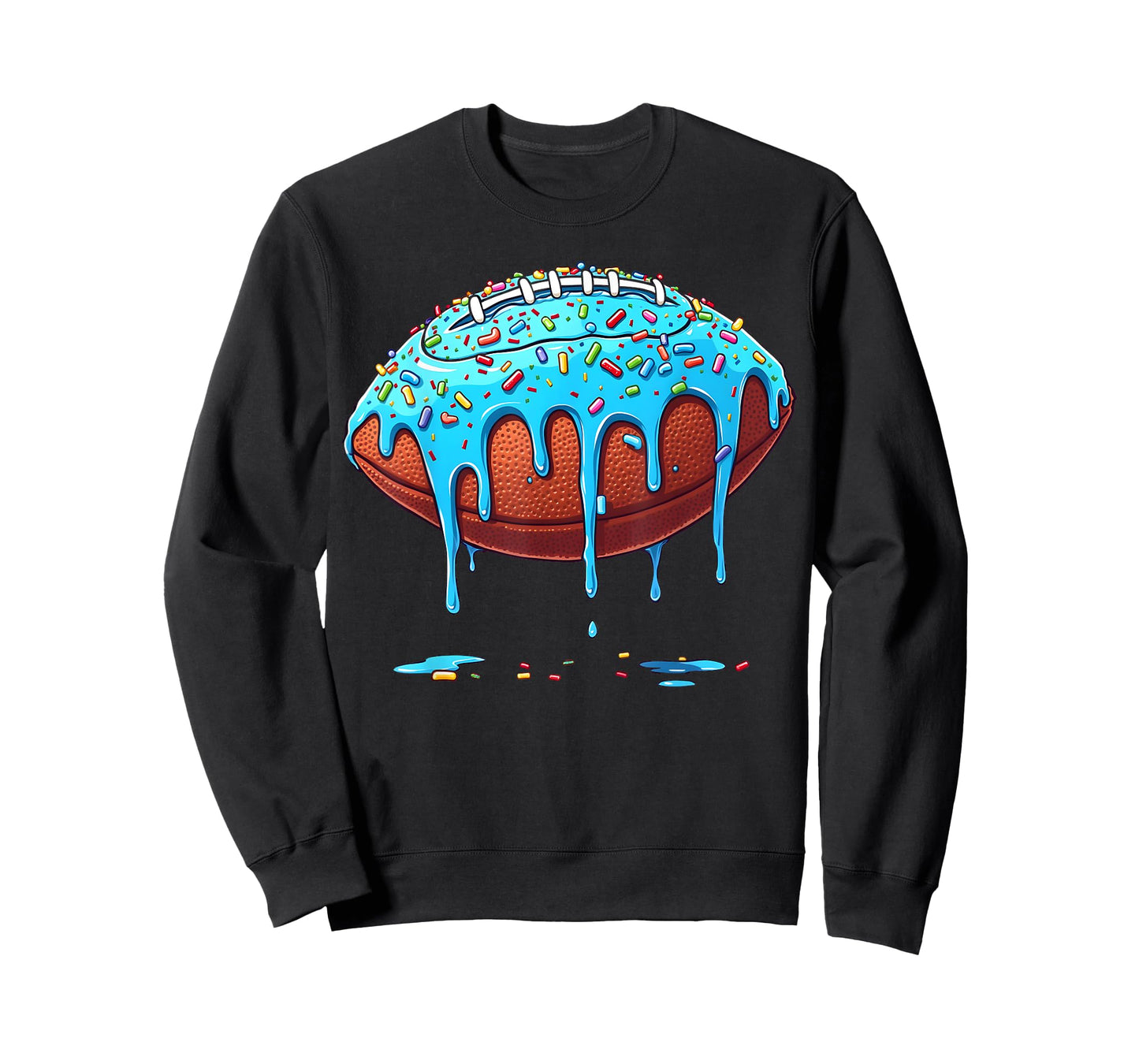 Football Drip Boys American Football Ice Cream And Sprinkles T-Shirt
