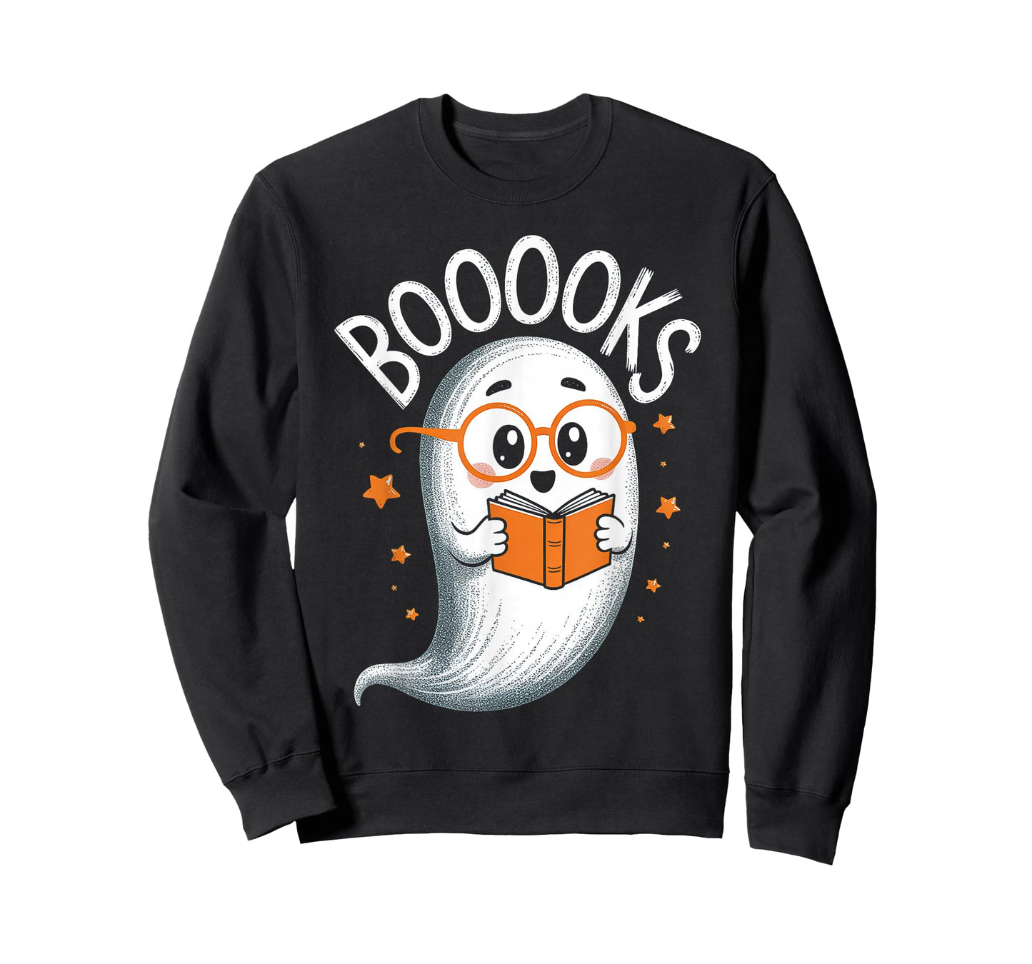 Cute Ghost Book Reading Halloween Teacher T-Shirt