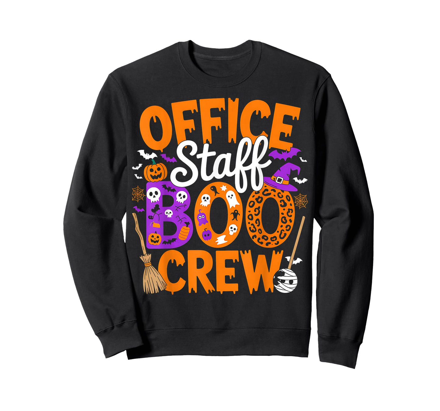 Office Staff Boo Crew Halloween Matching Costume Fun Office T-Shirt