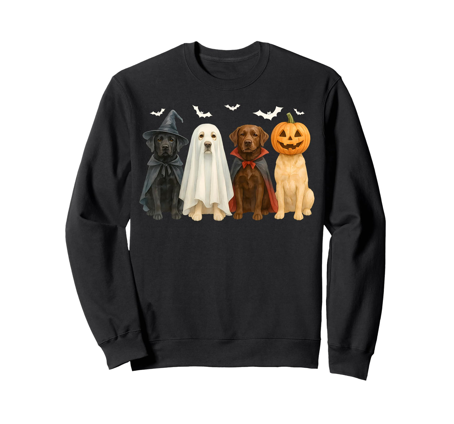 Labrador Ghost Dogs Halloween Costume for Men Women Kids T-Shirt