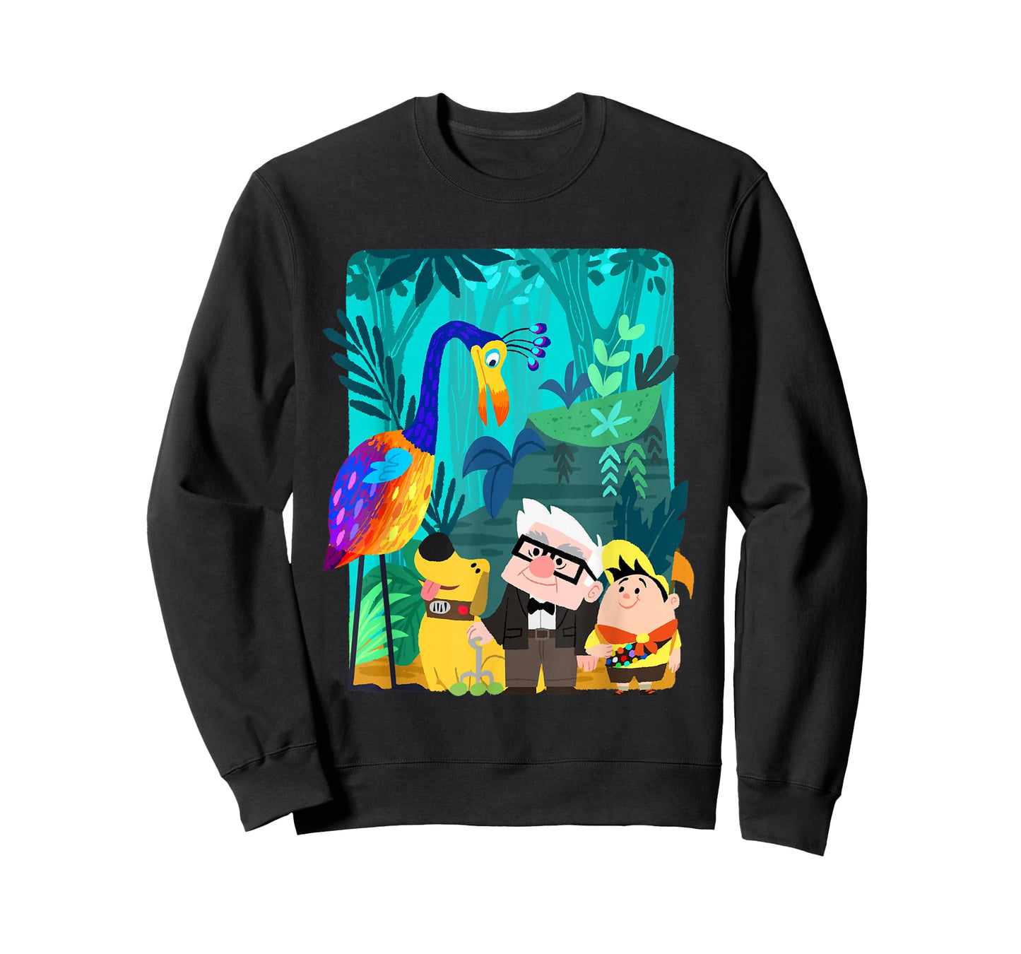 Disney and Pixar’s Up Carl Russell Dug Kevin Paradise Falls T-Shirt Small