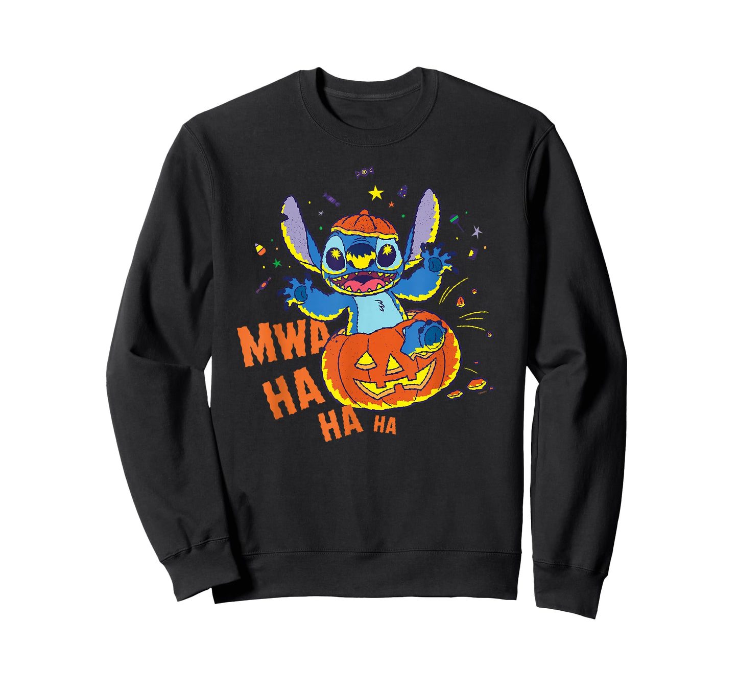 Disney Stitch Jack-o’-Lantern Surprise Mwa Ha Ha Halloween T-Shirt