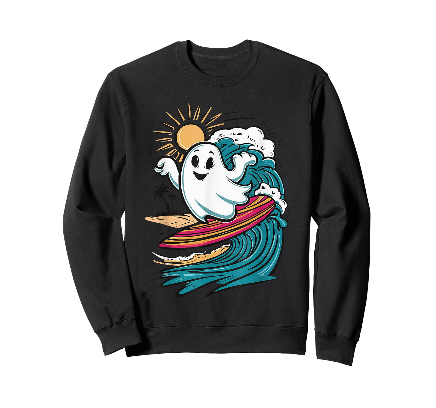 Ghost Surfing Surfboard T-Shirt