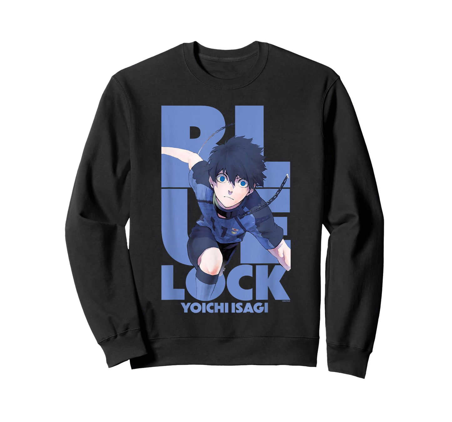 Blue Lock Yoichi Isagi Running Through Big Chest Portrait T-Shirt
