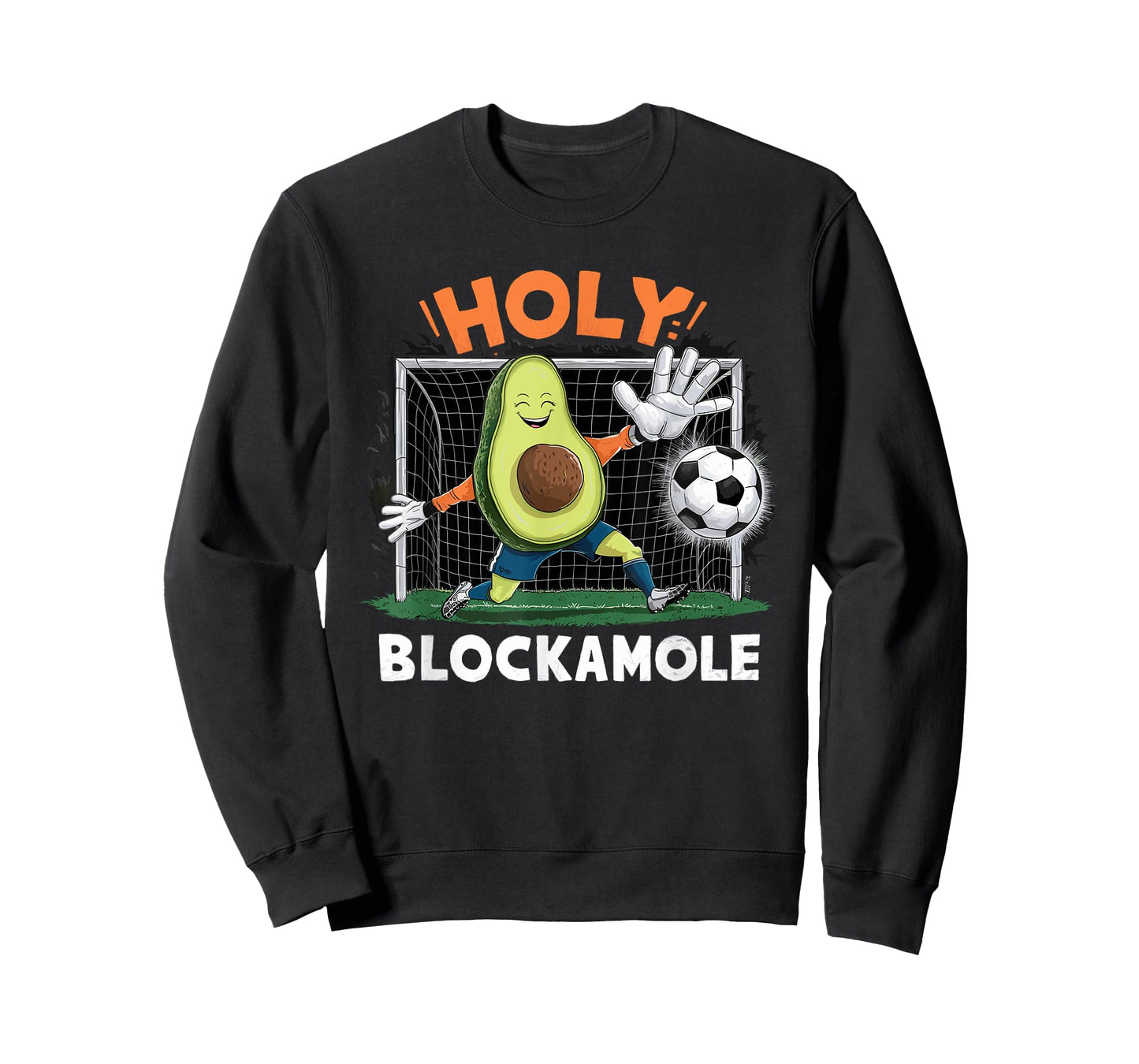Avocado Football Player Holy Blockamole Cute Avocado Soccer T-Shirt