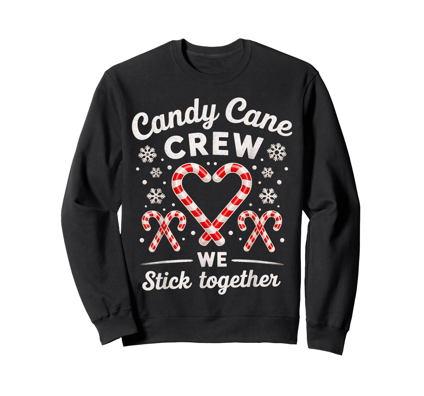 Christmas Candy Cane Heart Holiday Family Matching Pajama T-Shirt